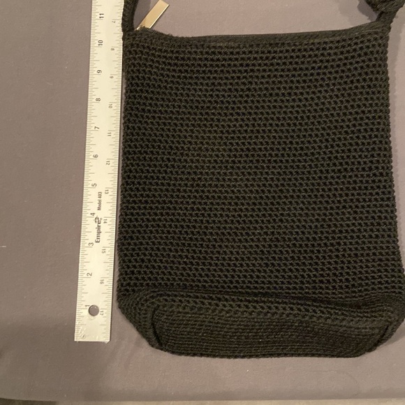 The Sak Black Crocheted Shoulder Bag, Boho, Gently Used Condition, nice size - Picture 12 of 14